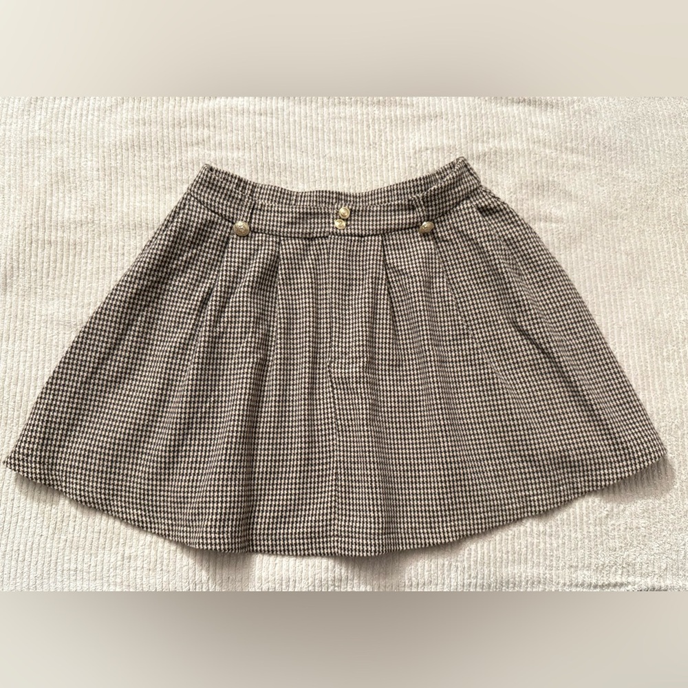 Classic Houndstooth Skirt